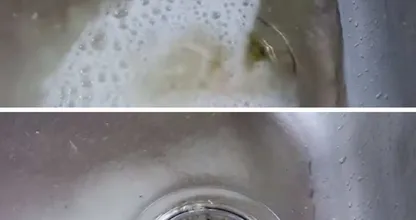 Ohne Schrubben Abfluss reinigen: chemische Reaktion durch Baking Soda und Essig