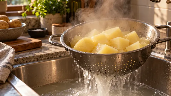 Why you should never cook potatoes in water