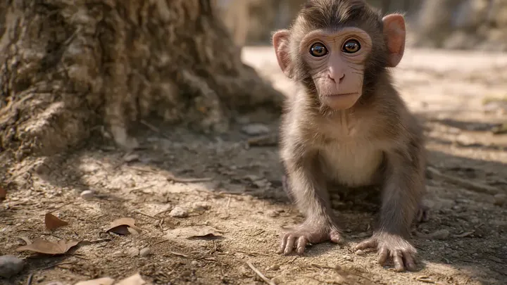 Dit baby-aapje viel in een leeuwenverblijf - wat er daarna gebeurde deed iedereen zijn adem inhouden