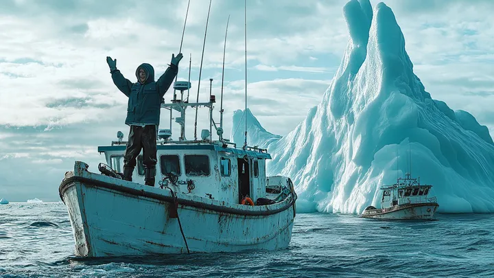 Pescatori si avvicinano a un iceberg per salvare un animale arenato, ma ciò che scoprono è molto più terrificante