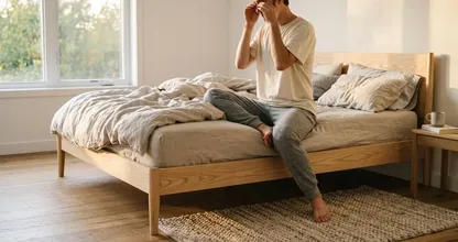 Wil je je bed opmaken? Wacht daar ’s ochtends nog even mee