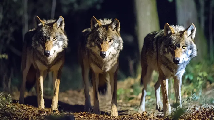 Um bando de lobos invade uma escola primária - professor fica em lágrimas com o que um deles carrega na boca