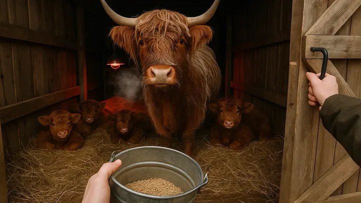 Frozen Calf Found at Doorstep — Family Follows Her Into the Woods and Finds the Unthinkable