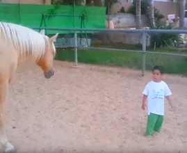 He is mentally disabled and gets dangerously close to a horse, but then something amazing happens!