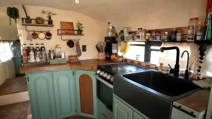 This Couple Transformed Their Skoolie into a Stunning Adobe-Style Home, and You’ll Be Inspired to Hit the Road!