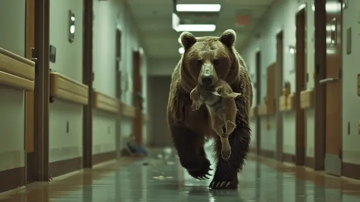 Urso invade hospital - enfermeira fica em lágrimas com o que ele carrega na boca