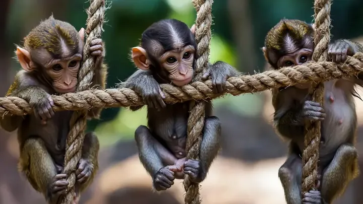 Monkey Drags Away Kitten - Owner Is Shocked To Uncover The Truth