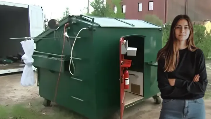 Nie uwierzysz, jak ta młoda kobieta zamieniła śmietnik w mały domek – wnętrze Cię zaskoczy!