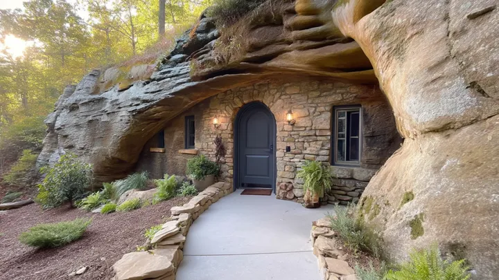Un'anziana di 78 anni ha fatto costruire la casa dei suoi sogni all'interno di una caverna, ma l'interno non ha nulla di simile a quello che ci si aspetterebbe