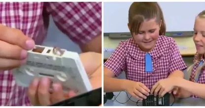 Hilarisch: kinderen bekijken technologie van vroeger "Hoe konden mensen zo leven?!’
