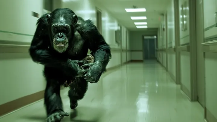 Chimp Breaks Into Hospital - Nurse Brought to Tears by What It Carries in Its Arms