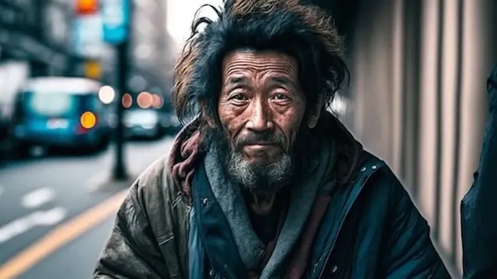 Waitress is shocked when she finds out who the homeless person she's feeding actually is