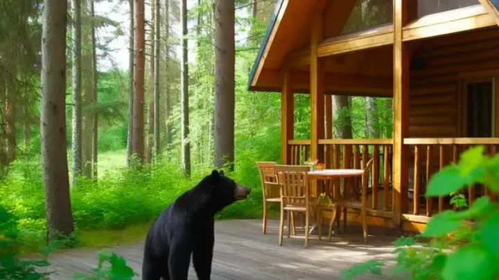Urso acena para a família todas as manhãs - um dia, o pai faz uma descoberta chocante
