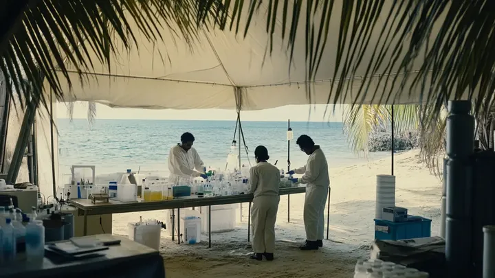 Frequentadores de praia veem centenas de ovos misteriosos sendo levados para a praia - o que acontece a seguir os deixa sem palavras