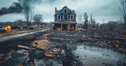 "This 80-year-old woman’s house survived the flames. What saved it from collapse?"