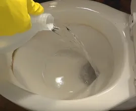 Are there stubborn dark circles in your toilet bowl? Don't worry, there's an easy way to remove them!