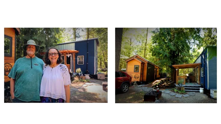 This Couple Lives In 2 Tiny Side-by-side Homes and You Won’t Believe How Much They Save Every Month!
