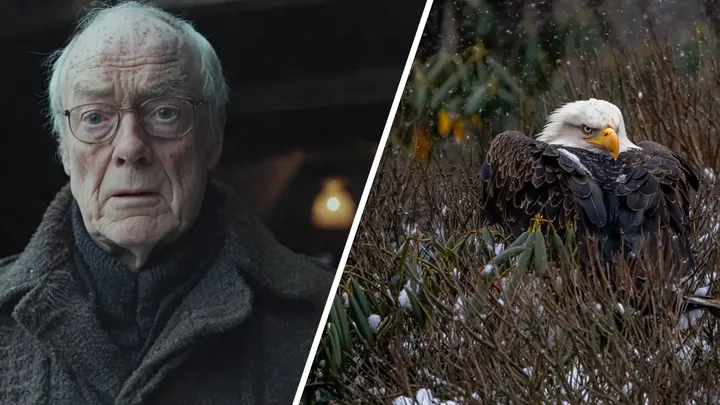 Adler in der Kälte gefunden – aber was er unter seinem Bauch versteckt hat, wird Sie sprachlos machen!