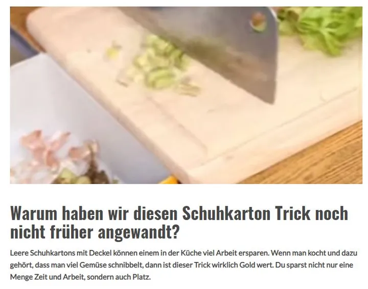 Schuhkarton Küche Tubberware