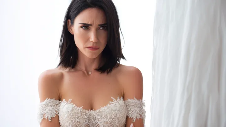 Sua mãe usou um vestido de noiva em seu casamento - a reação do noivo a deixou atônita