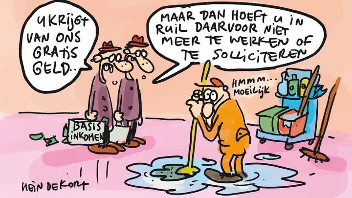 Er zijn 40.000 handtekeningen opgehaald voor het burgerinitiatief basisinkomen. Iedereen krijgt dan €1.000 per maand! Lijkt dat je wel wat?