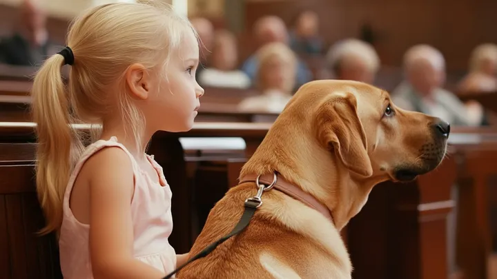 Mädchen (7) gibt ihrem Hund ein geheimes Signal - Richterin stoppt den Gerichtssaal