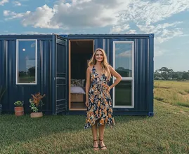 Young Woman Forced to Live in Container - But Wait Until You See The Interior!
