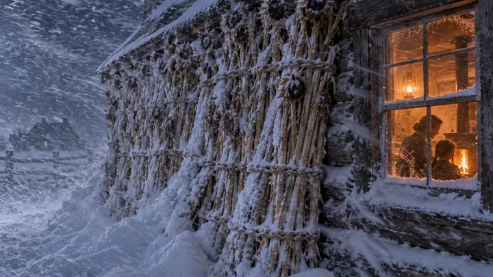 Ze lachten om haar zonnebloemenmuur — totdat de sneeuwstorm losbarstte