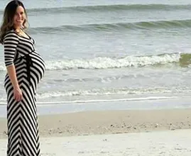 Hombre fotografía a esposa embarazada y ve algo increíble en el fondo