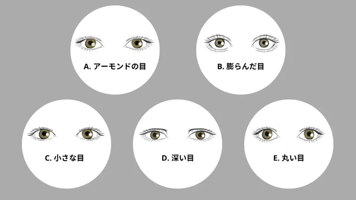 あなたの目は、あなたの性格について多くを語ることができる。あなたの目はどんな形をしていますか？