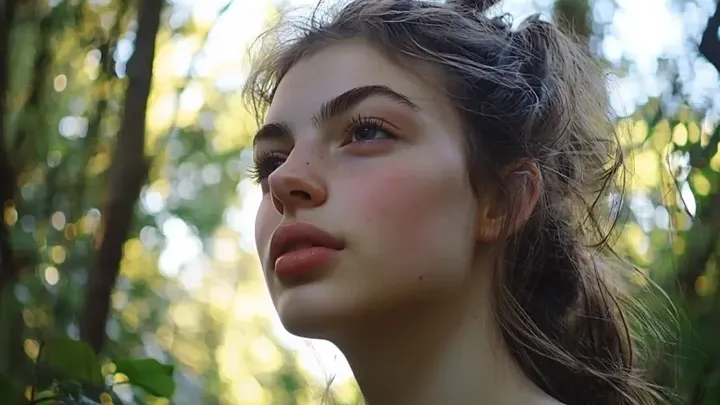 Bobcat selvagem se aproxima de uma mulher, e ela decide segui-lo