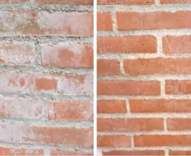 Tem manchas brancas na parede de tijolos ou azulejos do jardim? Com este truque você pode facilmente se livrar delas!