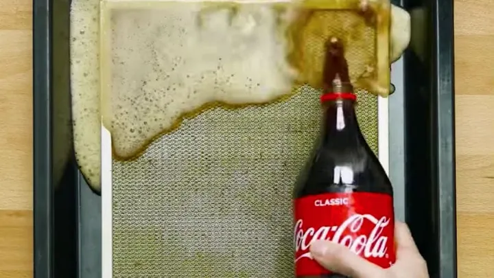 This is why you should clean the filter of your extractor hood using coke