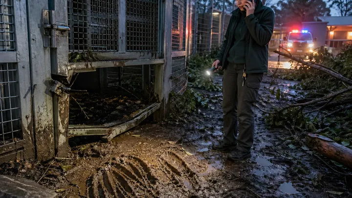 Bär klettert auf Baum in belebter Stadt - Zoowärter sieht das Video und erstarrt