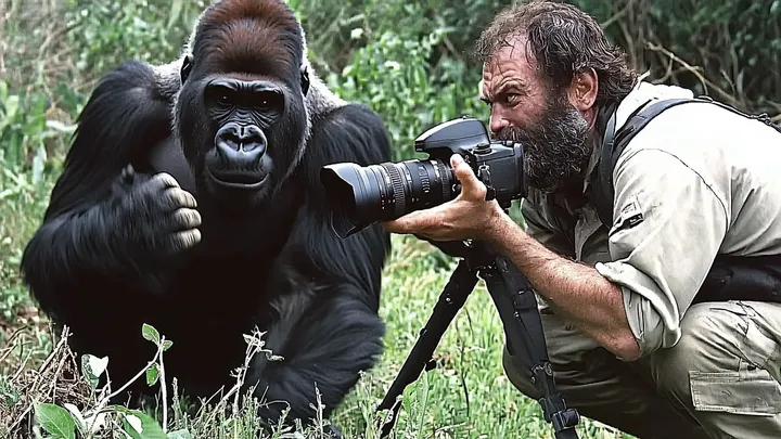 Gorila pede ajuda a fotógrafo - A inacreditável verdade revelada