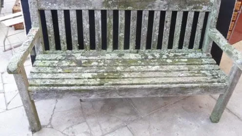 So entfernst du mit nur wenigen Schritten den grünen Schimmel deiner Gartenmöbel!