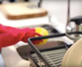 This is why you should always wear rubber gloves when you're doing the dishes