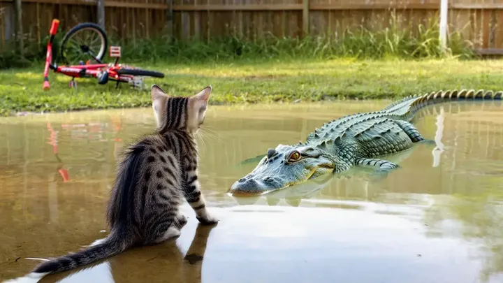猫が湿地帯の近くで姿を消す – それが一緒に暮らしていたものが皆を驚かせた