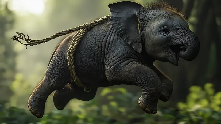 Ha seguito un elefante nella foresta, ma non immaginava che avrebbe portato a questo.