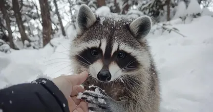 Raccoon Found Freezing in the Snow - But What It Was Hiding Under its Belly Will Leave You Stunned!