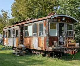 Este idoso vive em um vagão de trem abandonado – mas espere até ver o interior