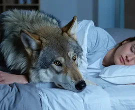 Woman Thought She Could Sleep Safely With Her Pet Wolf Every Night, Until The Vet Showed Her The Startling Truth