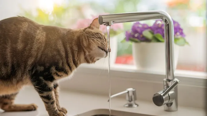 Om déze reden geeft je kat de voorkeur aan water uit de stromende kraan