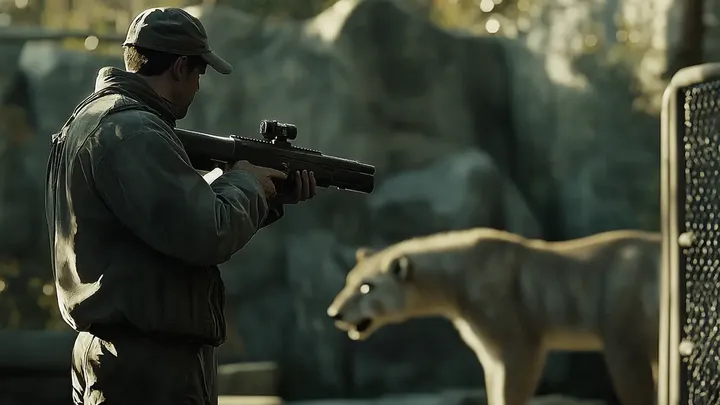 Um cão cria três filhotes de leão - anos depois, o tratador do zoológico começa a chorar quando o leão faz o inesperado