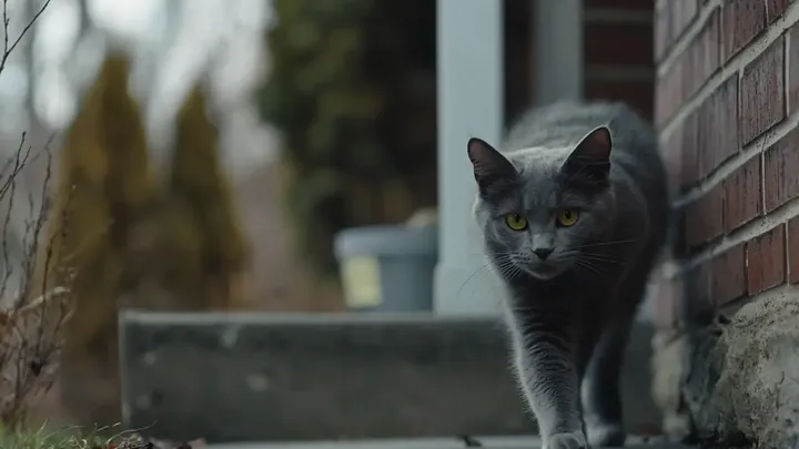 Un gato callejero no para de traer objetos extraños a casa y su dueño encuentra un mensaje oculto