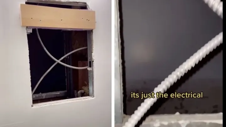 Toen deze vrouw haar badkamerspiegel van de wand haalde, onthulde ze een duister geheim