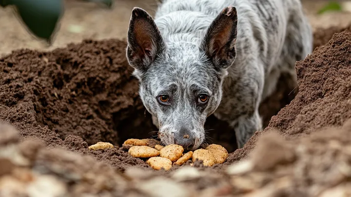 Cão cava um buraco enorme por 11 horas seguidas - o que ele descobre deixa todos em silêncio