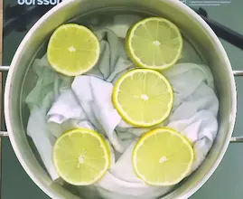 Koche ein nicht mehr ganz rein weißes T-Shirt mit Zitronenscheiben - und das hier passiert.