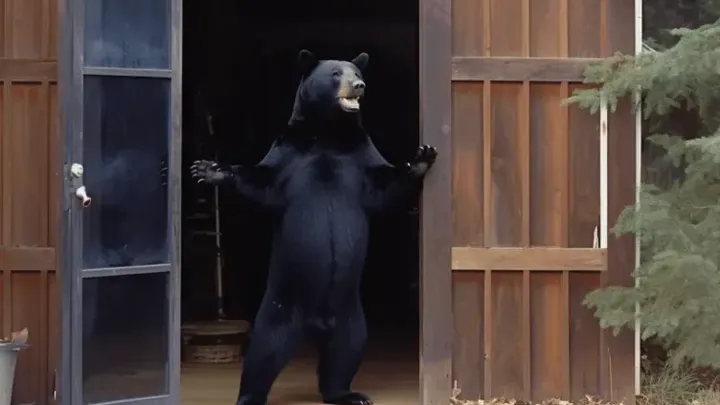 Urso acena para a família todas as manhãs - um dia, o pai faz uma descoberta chocante