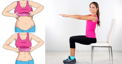 ¿Quieres perder peso? Con estos 5 ejercicios de silla, te desharás de tu grasa abdominal